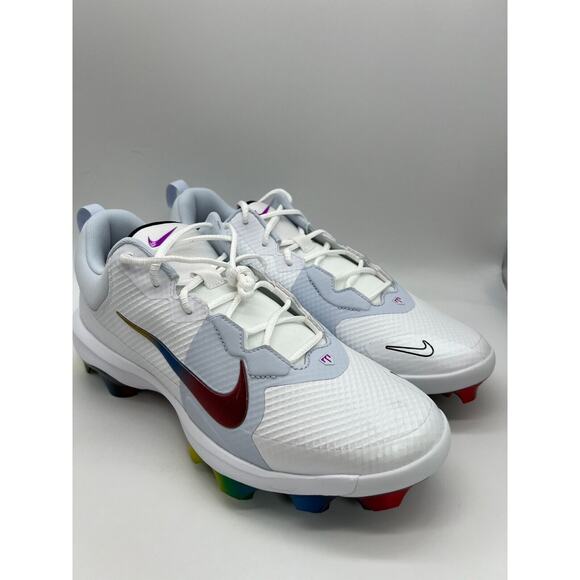 Nike Force Trout 9 Pro MCS 'Rainbow' Baseball Cleats FB2908-106 Men's Size 12 - Picture 6 of 12
